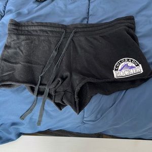 Victoria’s Secret pink Rockies baseball shorts